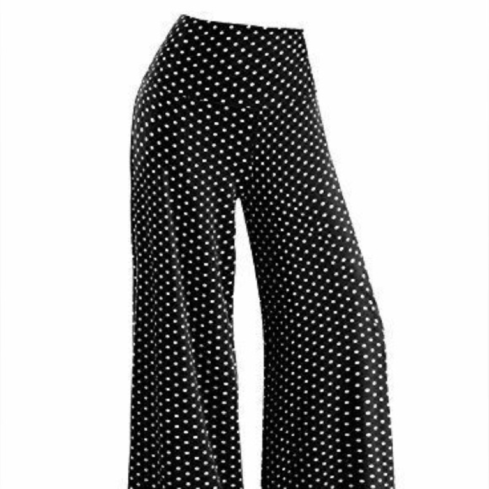 NWT Arolina Polka Dot Wide-Leg Pants • Size Medium